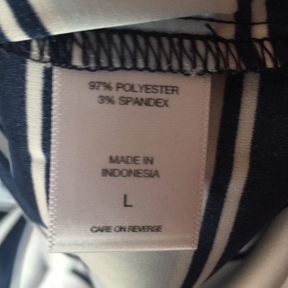 Cute Striped Top by New York & Company Size L - Picture 6 of 8